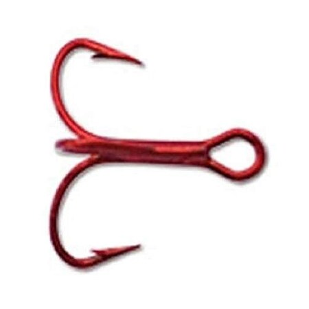 Mustad Triple Grip Treble Hook, Size 4, Chemically Sharpened Point, 2X Short Shank, Special Wide Bend, Ring 10PK 36246-RB-4-10